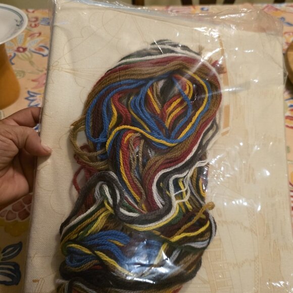 VTG Sunset Stichery Safe Harbor Sailing Scene Needlepoint Embroidery Kit New - Picture 6 of 13